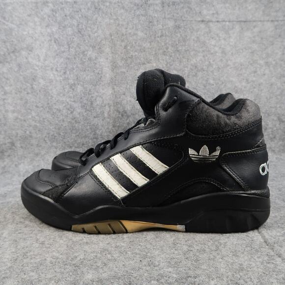 Adidas Century Shoes Mens 9 Sneakers Vintage High Top Black Lace Up Athletic - Picture 4 of 11